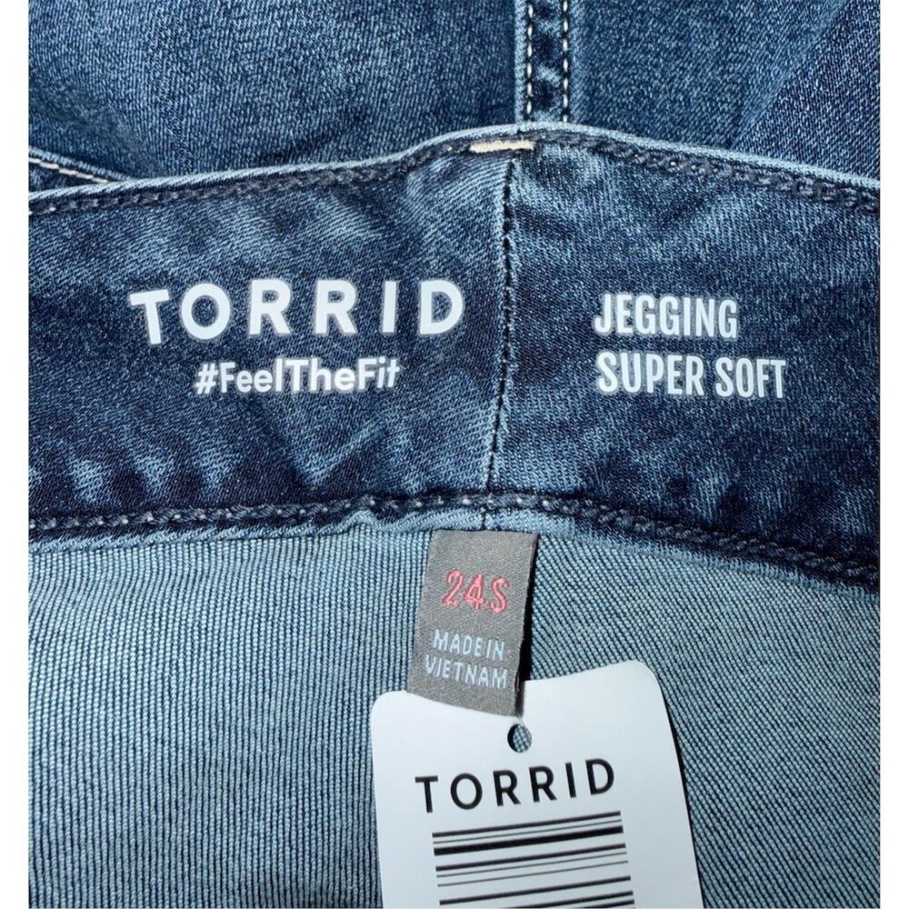 Torrid Jeans Womens Plus Size 24S Dark Wash High Rise Jegging Skinny - Picture 11 of 11
